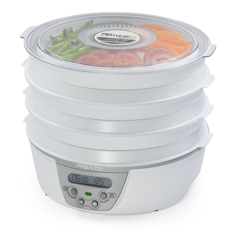 Presto Dehydro Semi-Gloss White 12 qt Food Dehydrator, Pack of 2