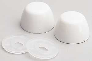 Fluidmaster 7115 Bowl Bolt Cap, Plastic, White