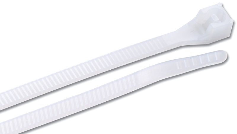 Gardner Bender 46-507N Cable Tie, 1/4 in Max Bundle Dia, Double-Lock Locking, 6/6 Nylon, Natural, 8 in L, 500/PK