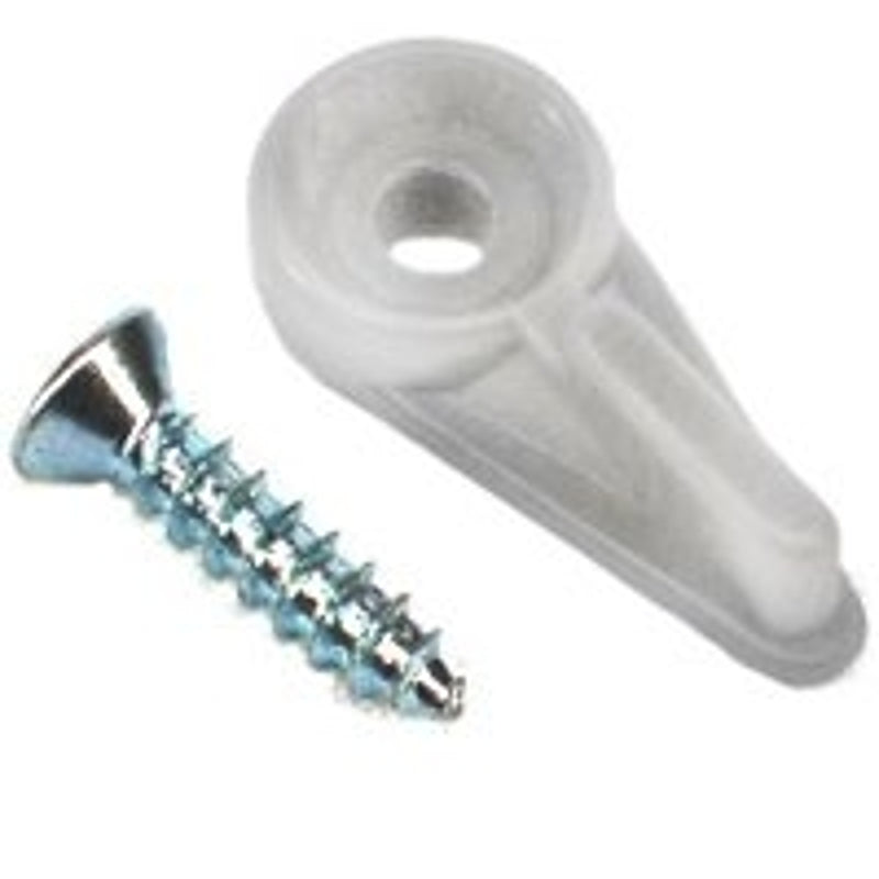 US Hardware WP-9877C Screen Clip, 3/8 in, Nylon, 8 CD, White