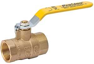 B & K 107-814NL Ball Valve, 3/4 in Connection, FPT x FPT, 125, 600 psi Pressure, Manual Actuator, Brass Body