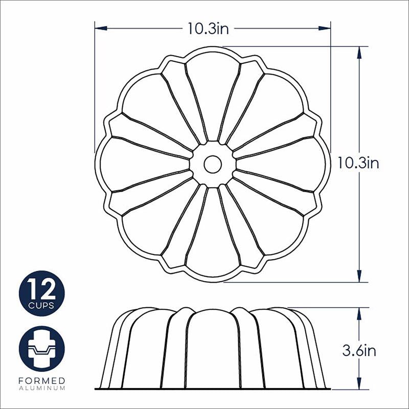 Nordic Ware 10.38 in. W X 10.38 in. L Cake Pan Assorted 1