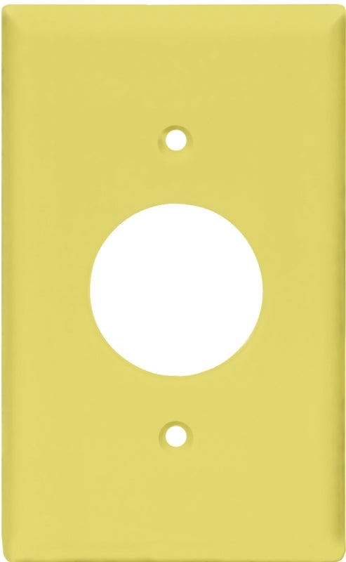 Eaton Wiring Devices PJ7V Wallplate, 4.87 in L, 3.12 in W, Midway, 1-Gang, Polycarbonate, Ivory, High-Gloss, Pack of 25