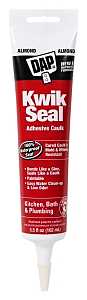 DAP 18013 Kitchen and Bath Caulk, Almond, 36 hr Curing, -20 to 150 deg F, 5.5 oz Tube