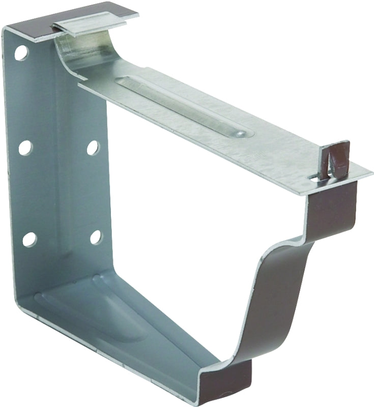 Amerimax 2502219 Snap Lok Bracket, 5 in L, 2 in W, 4 in H, Aluminum, brown, Pack of 50