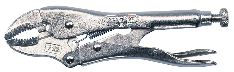 Irwin Original 0702L3 Locking Pliers, 7 in OAL, 1-1/2 in Jaw Opening, Plain Grip Handle, 3/8 in W Jaw, 1-3/16 in L Jaw