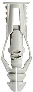 Cobra Anchors 171R Wall Anchor, Polyethylene, Chrome, 35 lb, 15/PK