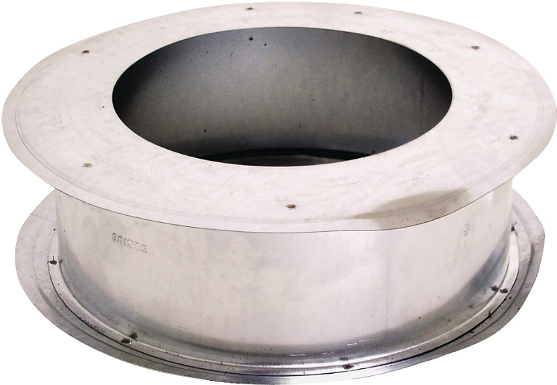 AmeriVent 4EWT Wall Thimble, 0.018 in Gauge, Steel, Galvanized, Wall Mounting, For: Type B Gas Vent