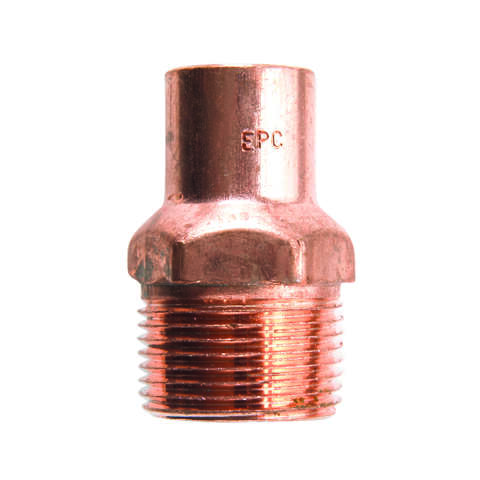 NIBCO 3/8 in. Copper X 1/2 in. D MIP Copper Pipe Adapter 1 pk