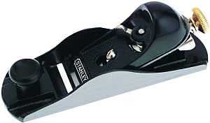 STANLEY 12-220 Adjustable Block Plane, 7 in L x 2 in W Dimensions, 1-5/8 in W Blade, Iron Body, Gray