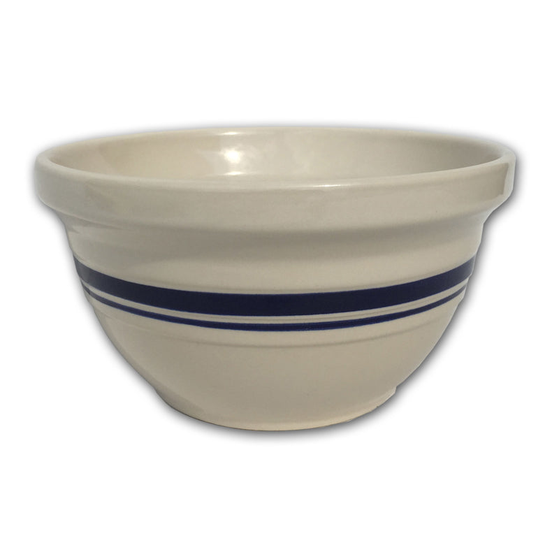 Ohio Stoneware Dominion Ceramic Mixing Bowl 8 in. Blue / White, Pack of 4