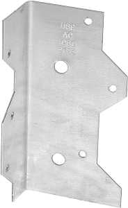 MiTek AC7 Framing Angle, 1-5/16 in W, 2-3/8 in D, 6-15/16 in H, Steel, G90 Galvanized