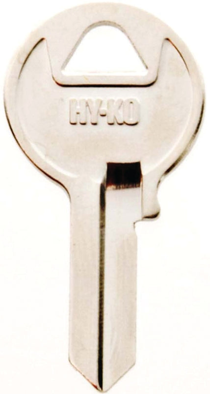 Hy-Ko 11010M1 Mechanical Key Blank, Brass, Nickel-Plated, For: Master Cabinet and House Locks and Padlocks, Pack of 10