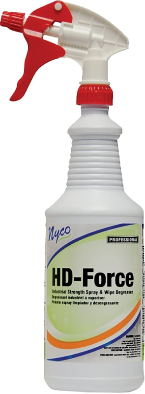 nyco HD-Force NL287-Q12S Degreaser, 12 qt, Liquid, Citrus, Red, Pack of 12
