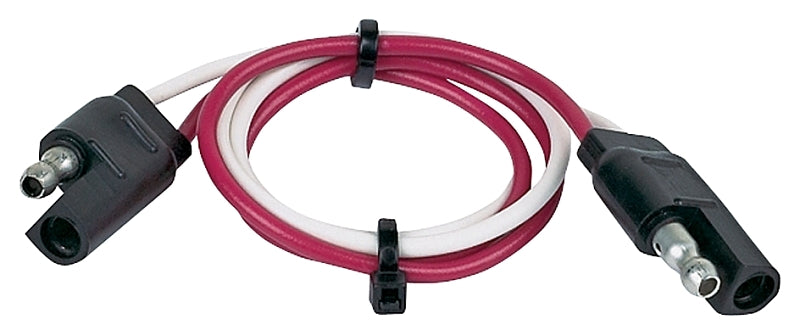 Hopkins 47965 Connector Extension, 16 AWG Wire, 12 in L, 6/12 V, Pack of 6