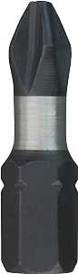 Milwaukee 48-32-5003 Insert Bit, #2 Drive, Phillips Drive, 1/4 in Shank, Hex Shank, 1 in L, Steel, 15/PK