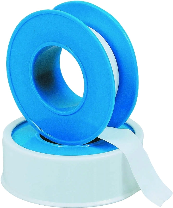 Harvey 17209-144 Thread Seal Tape, 260 in L, 3/4 in W, PTFE, Blue/White, Pack of 144