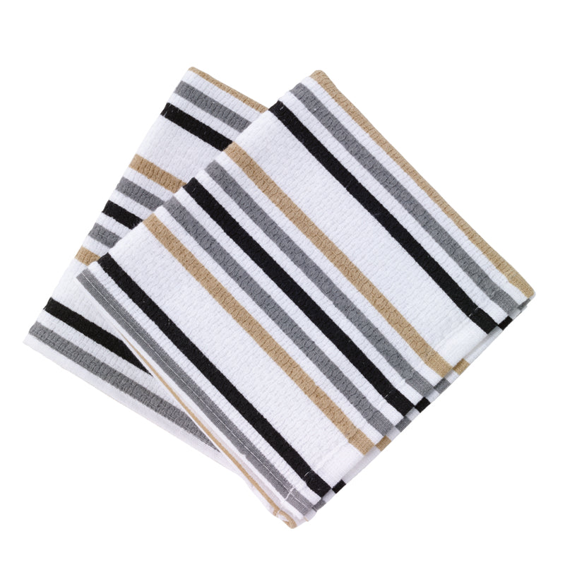 T-Fal Multicolored Cotton Stripes Dish Cloth 2 pk, Pack of 3