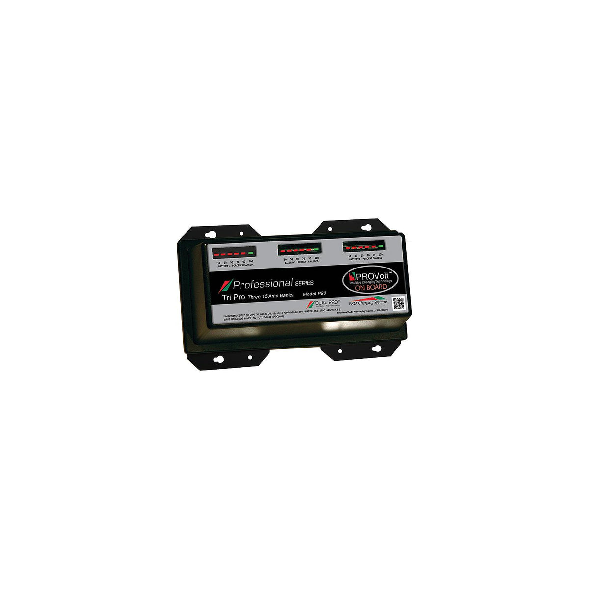 Dual Pro PS3 Battery Charger 45 Amps/3 Banks