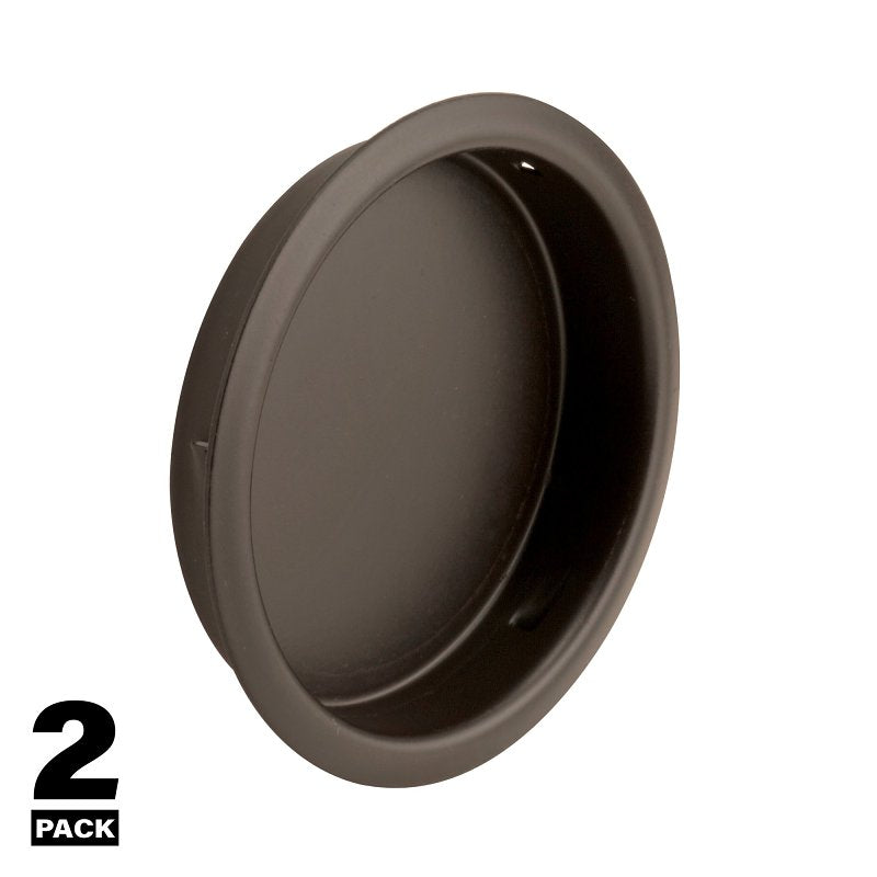 Prime-Line N 7205 Door Pull, 7/16 in D, Steel, Bronze, Pack of 6