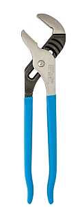 Channellock 440 Tongue and Groove Plier, 12 in OAL, 2-1/4 in Jaw Opening, Cushion-Grip Handle, Blue Handle