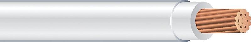 Southwire 22974037 Series Building Wire, White Sheath, 10 AWG Wire, 100 ft L, Copper Conductor, PVC Insulation