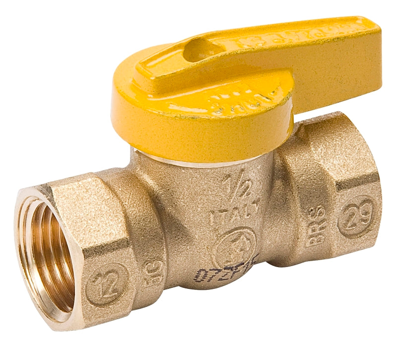 ProLine Series 110-522HC Gas Ball Valve, 3/8 in Connection, FPT, 200 psi Pressure, Manual Actuator, Brass Body