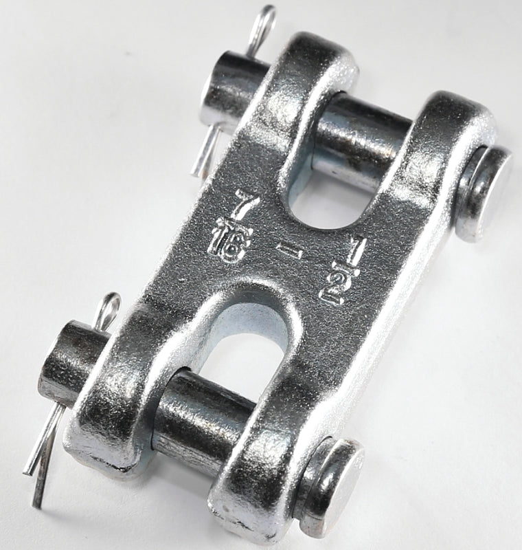 Baron 82480/196 Clevis Link, 7/16 x 1/2 in Trade, 11,300 lb Working Load, 70 Grade, Steel, Zinc