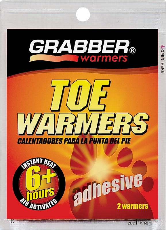 Grabber Warmers TWES Adhesive Toe Warmer, Specifications: 100 deg F Average, 107 deg F Max, 6 hr Continuous Warmth, Pack of 40