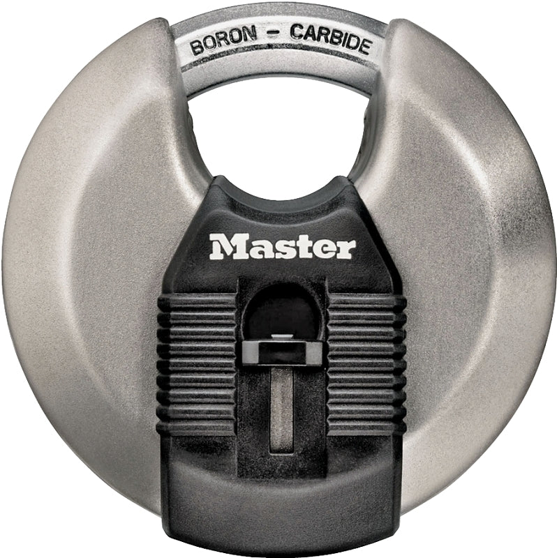Master Lock Magnum Series M50XKAD Padlock, Shrouded Shackle, 7/16 in Dia Shackle, 3-1/8 in W Body, Pack of 6