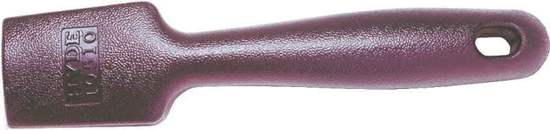 Hyde Black & Silver 10510 Pull Scraper, 1-1/2 in W Blade, 2-Edge Blade, HCS Blade, Polypropylene Handle, Angled Handle