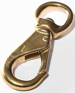 Baron 251BT-3 Quick Snap, 1/2 in Snap Opening, 4-9/16 in L Dimensions, 198 lb Working Load, Solid Bronze