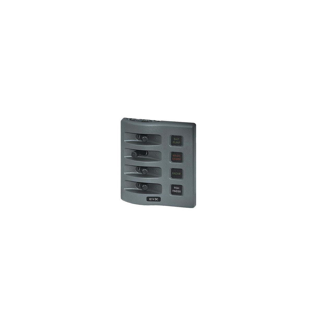 Weather Deck Fuse Panel 4 Pos Gray