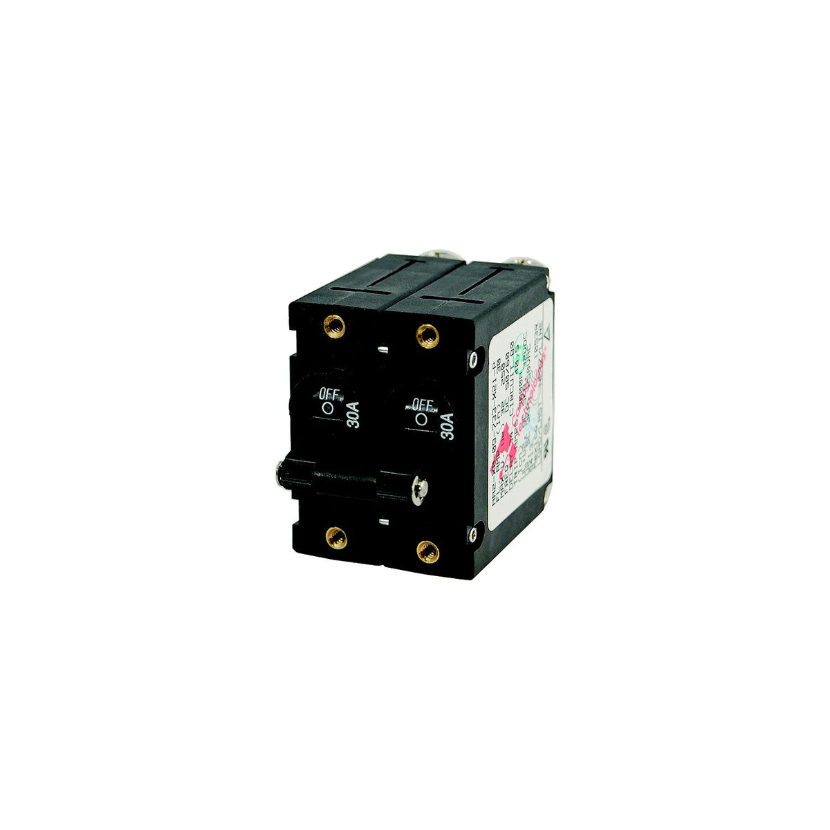 Blue Sea Systems A-Series DC Double Pole Toggle Circuit Breaker