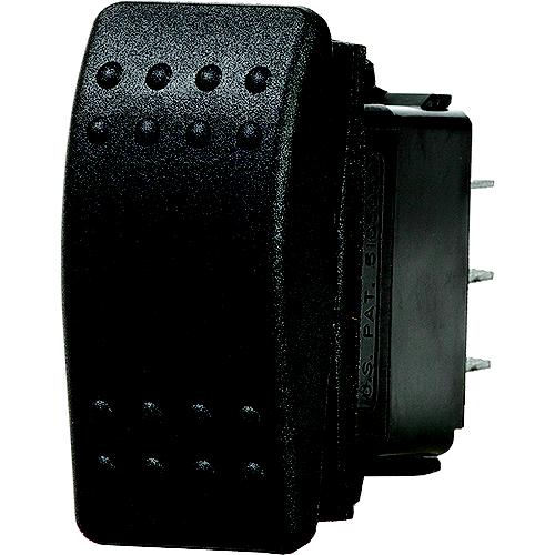 Blue Sea 7930 Water Resistant Contura II Switch, Black, Off-On-(On)
