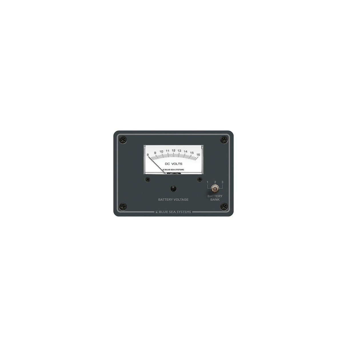 Blue Sea Systems 8015 DC Analog Voltmeter Panel - 8 to 16V DC