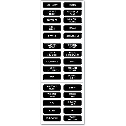 Blue Sea 8039 DC Panel Extended Label Kit