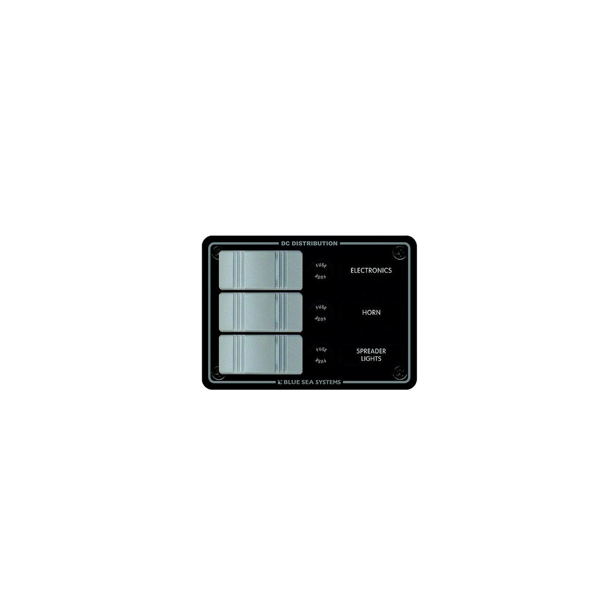 Blue Sea Systems 8054 Contura Water Resistant 12V DC 3 Position Panel, Gray