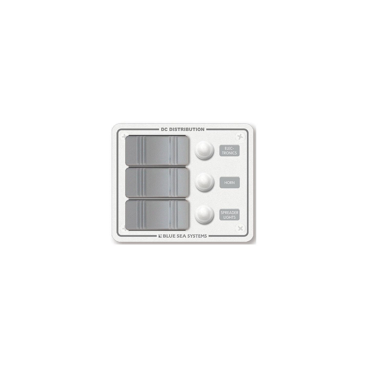 Blue Sea Systems Contura Water Resistant 12V DC 3 Position Circuit Breaker Panel