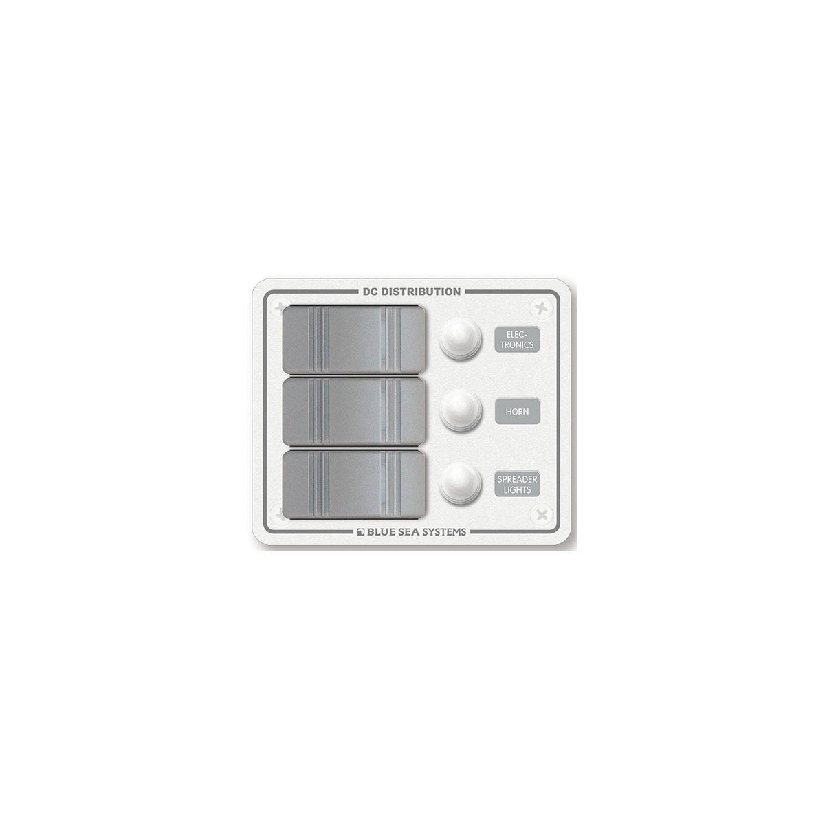 Blue Sea Systems Contura Water Resistant 12V DC 3 Position Circuit Breaker Panel