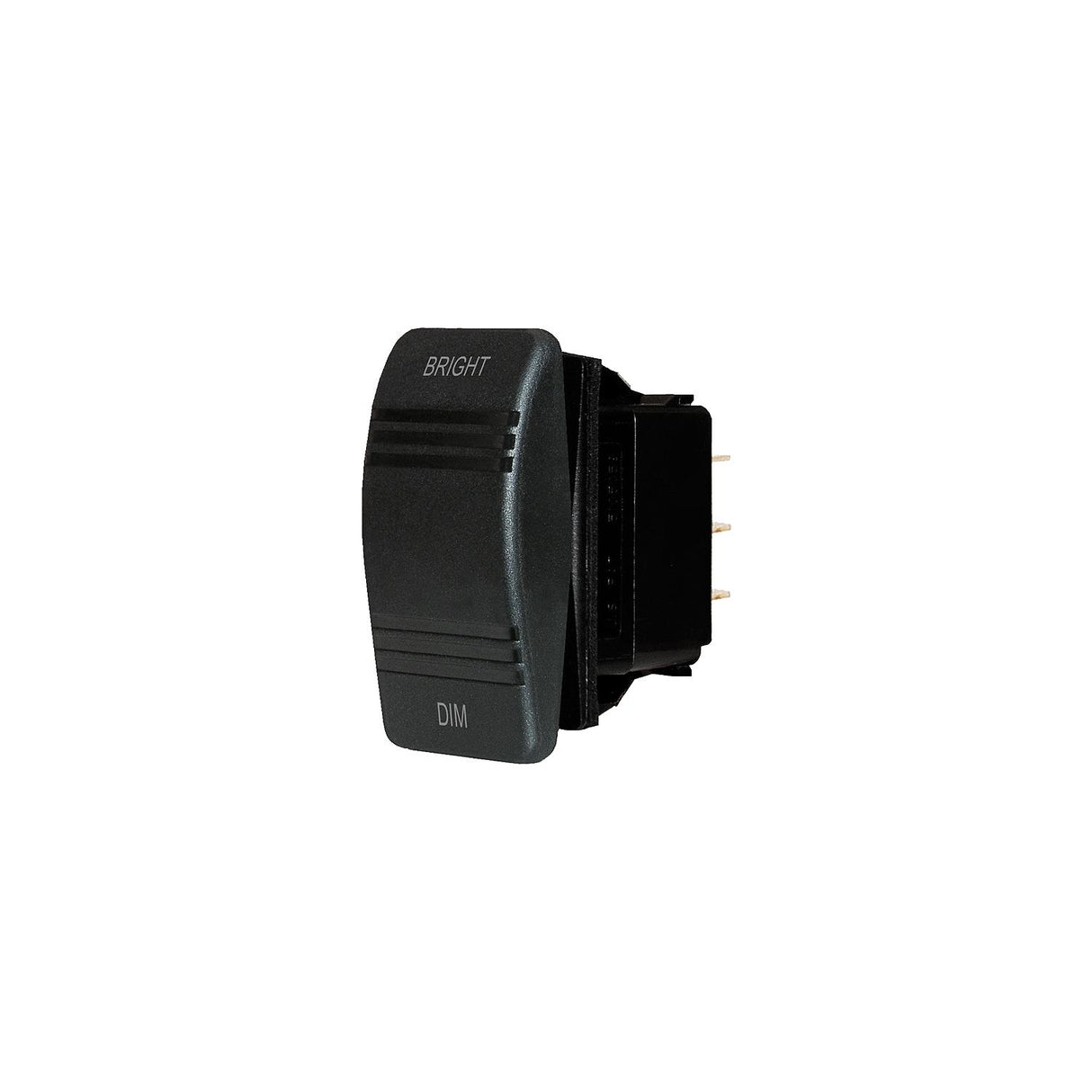 Contura Rocker Switch, Mom On/Off/Mom On, Black