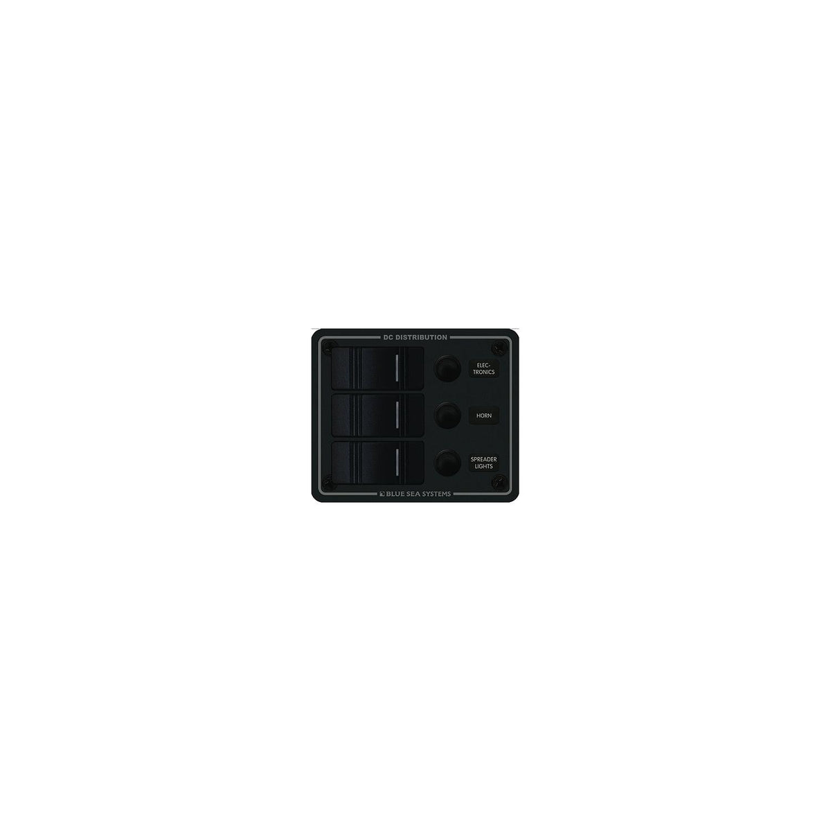 Blue Sea Systems Contura Water Resistant 12V DC 3 Position Circuit Breaker Panel