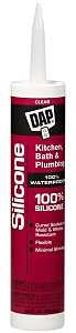 DAP 08648 Sealant, Clear, 24 hr Curing, -40 to 400 deg F, 9.8 oz Tube, Pack of 12