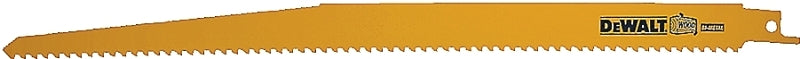 DEWALT DW4802-2 Reciprocating Saw Blade, 3/4 in W, 6 in L, 6 TPI, Bi-Metal Cutting Edge