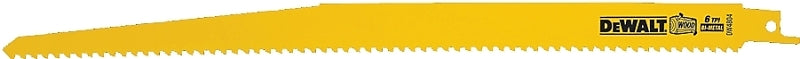DEWALT DW4804-2 Reciprocating Saw Blade, 3/4 in W, 12 in L, 6 TPI, Bi-Metal Cutting Edge