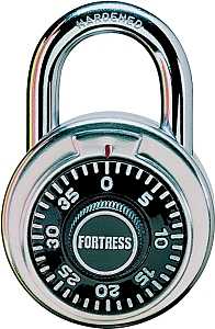 Master Lock 1850D Padlock, 1-7/8 in W Body, 5/16 in Dia Shackle, 3/4 in H Shackle, Steel Shackle, Stainless Steel Body