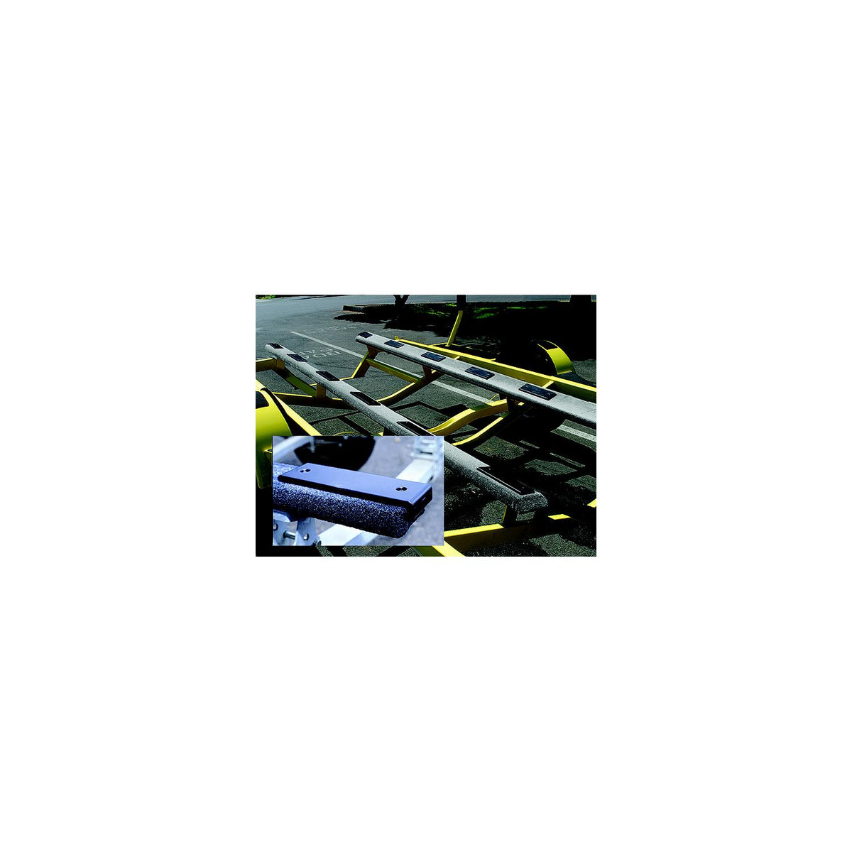 Ironwood Pacific 0131 E-Z Slide Trailer Bunk Pads, Kit 2, Black