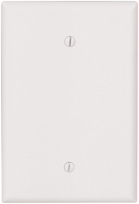 Eaton Wiring Devices 2729W-BOX Blank Wallplate, 5-1/4 in L, 3-1/5 in W, 1-Gang, Blank, Thermoset, White, Pack of 10