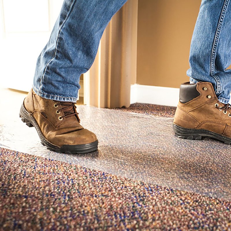 Surface Shields CS24100 Carpet Shield, 100 ft L, 24 in W, 2.5 mil Thick, Polyethylene, Clear