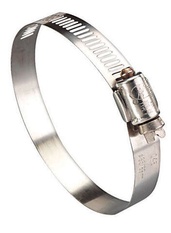 Ideal Tridon Hy Gear 7/16 in to 1 in. SAE 8 Silver Hose Clamp Stainless Steel Band, Pack of 10